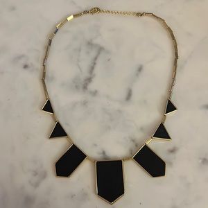House of Harlow black and gold necklace